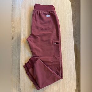 FIGS Cherry Red Zamora Joggers
